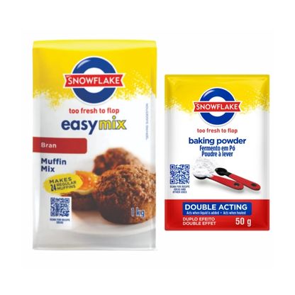 COMBO SNOWFLAKE MUFFIN MIX 500G+BAKING 5